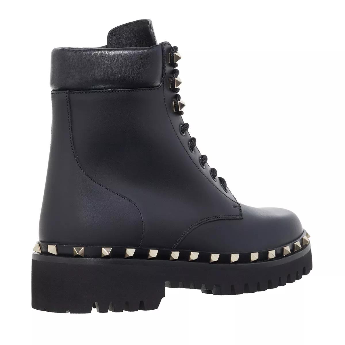 Black ankle combat boots best sale