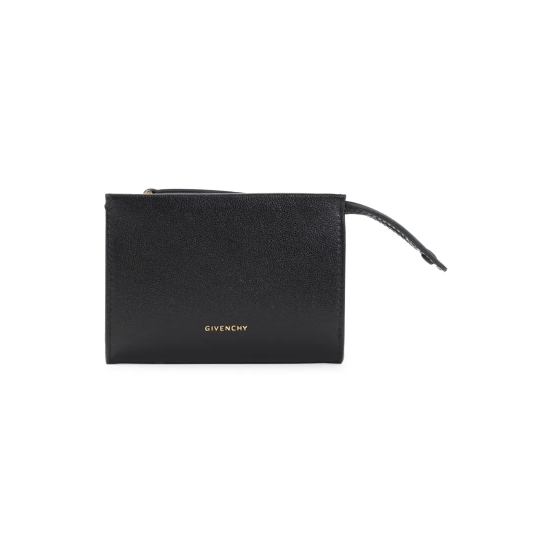 Givenchy Geldbörse Compact Black Calf Leather Wallet Black