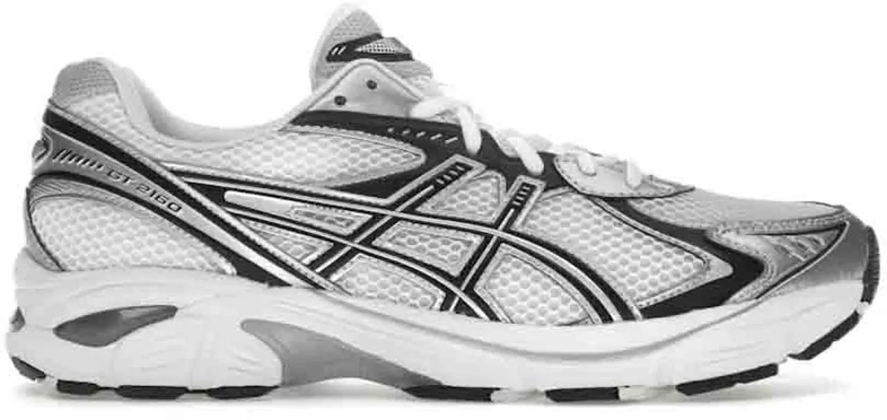 Asics Low-Top Sneaker - ASICS GT-2160 White Black Silver - Gr. 42,5 (EU) - in Weiß - für Herren