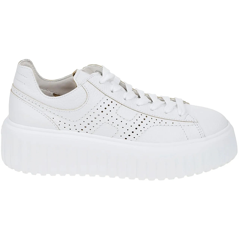 Hogan Low-Top-Sneaker Flat Shoes C Bianco weiß