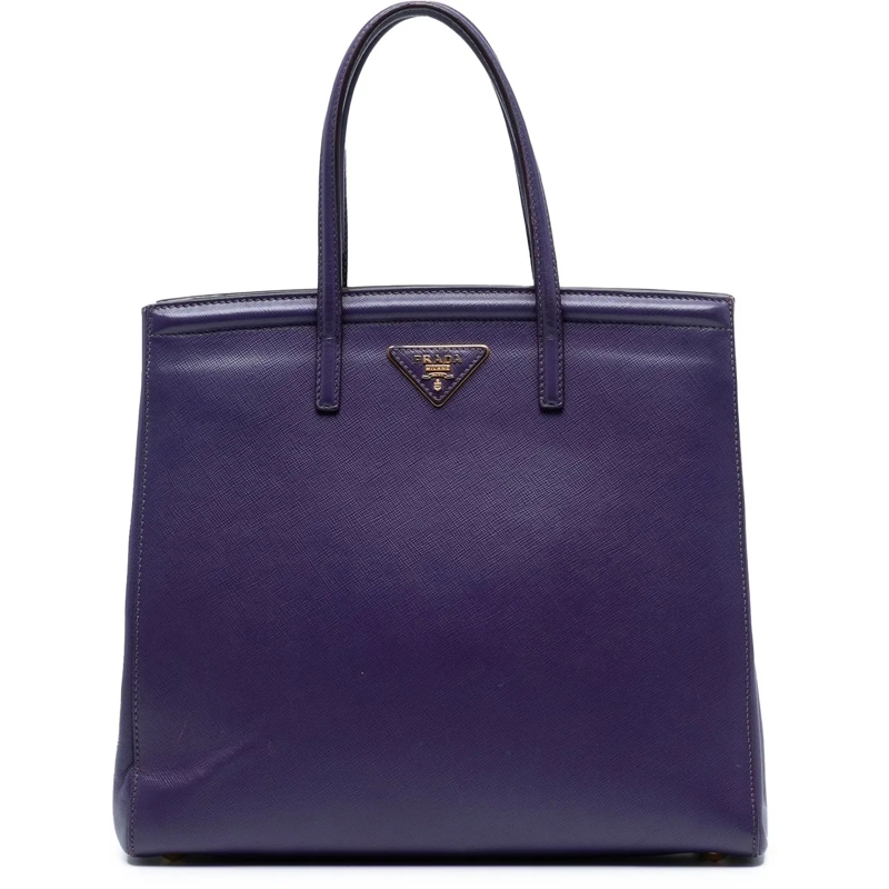 Prada Schultertasche Saffiano Lux Satchel lila