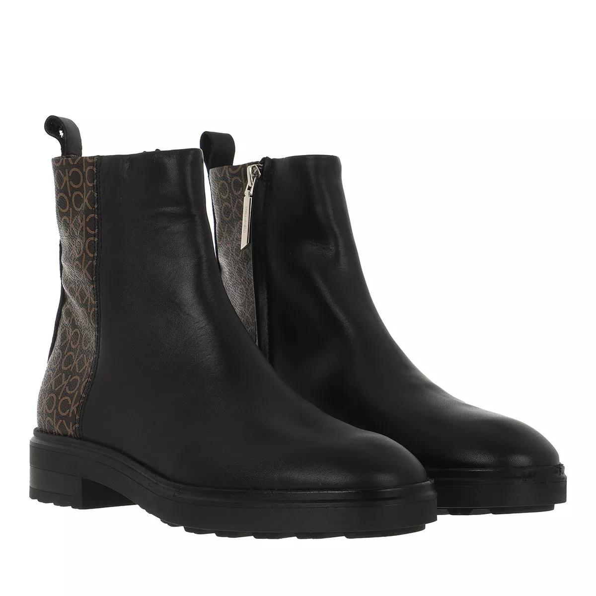 Calvin klein outlet leather ankle boots