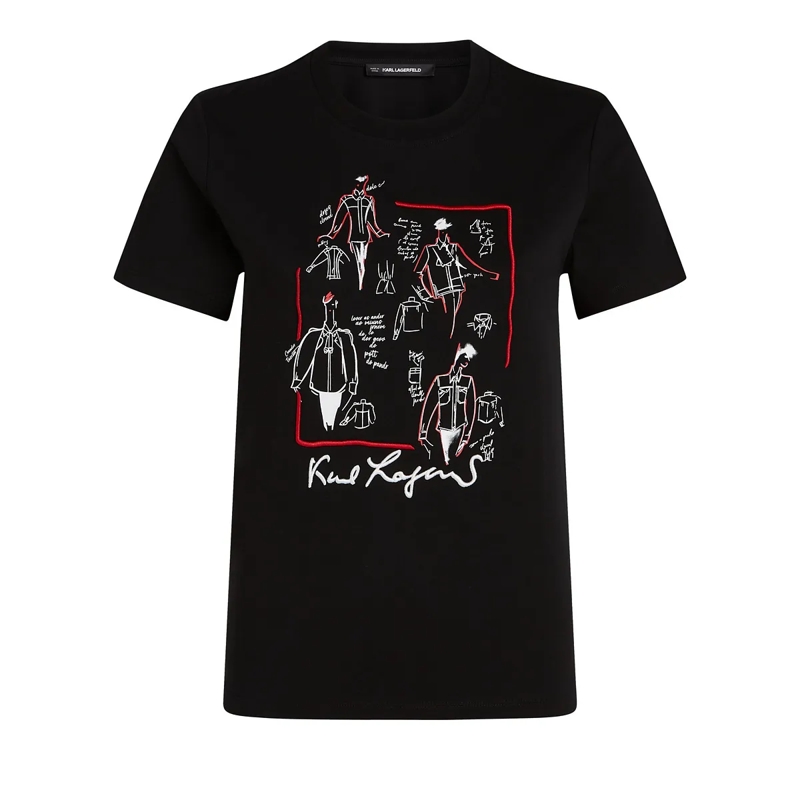 Karl Lagerfeld T-Shirt KARL SERIES T-SHIRT schwarz