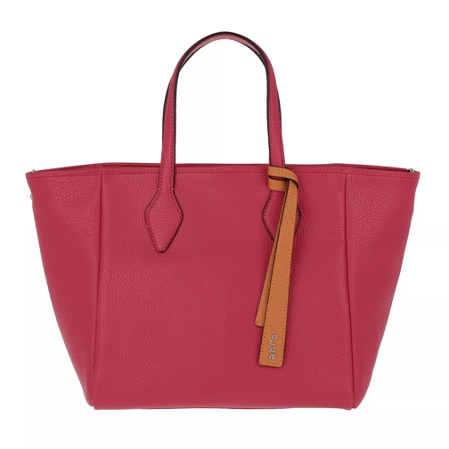 Abro Adria Leather Tote Pink/Orange Rymlig shoppingväska