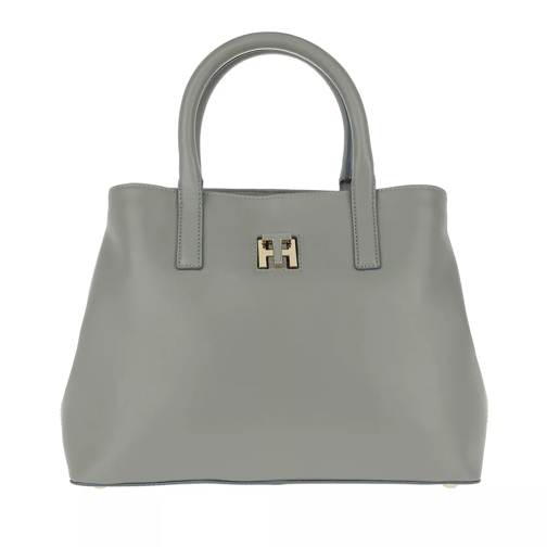 Tommy Hilfiger Twist Leather Small Tote Sharkskin Tote