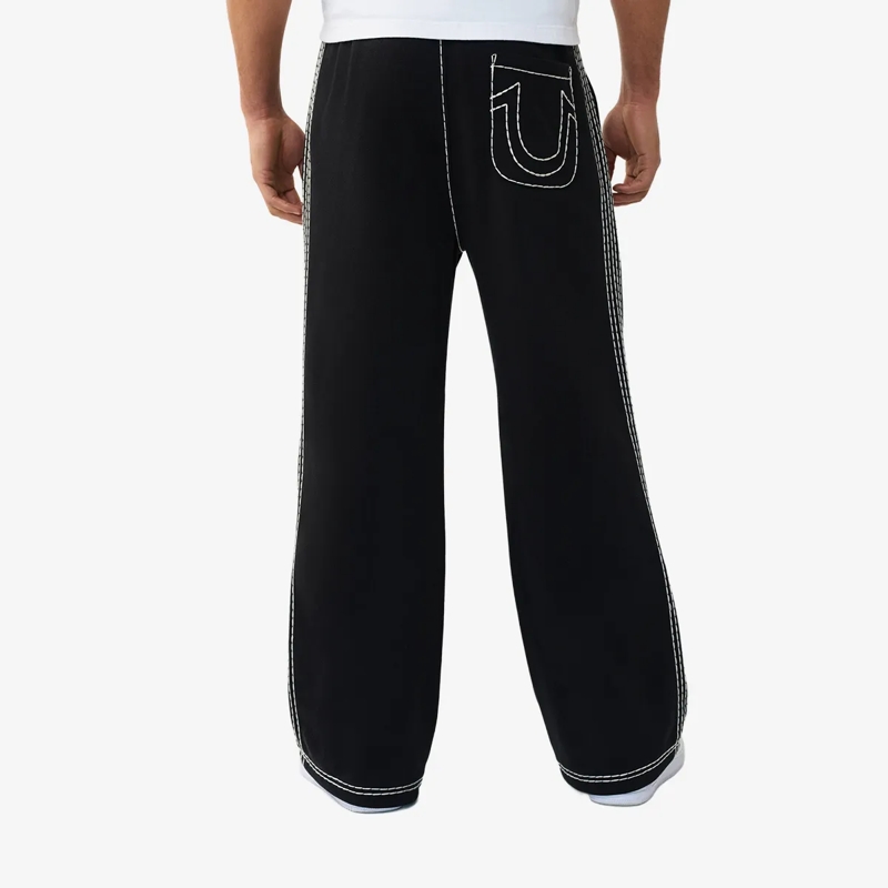 True Religion Hose Jogginghose TAPED SUPER T schwarz(Image 4)