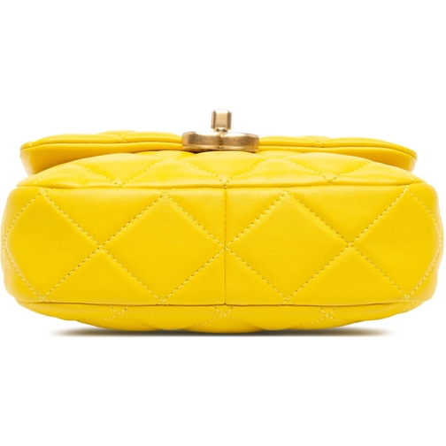 Chanel Sac à bandoulière 2021-2024 Mini Quilted Lambskin Candy Chain Crossb gelb (Image 20)