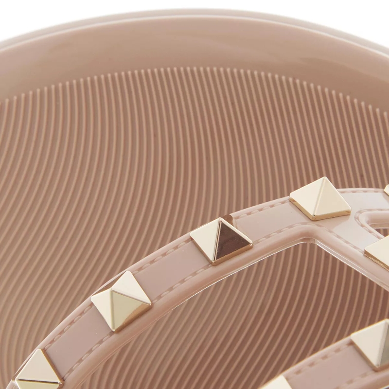 Valentino Garavani Slides Thong Summer Rockstud Poudre(Image 3)
