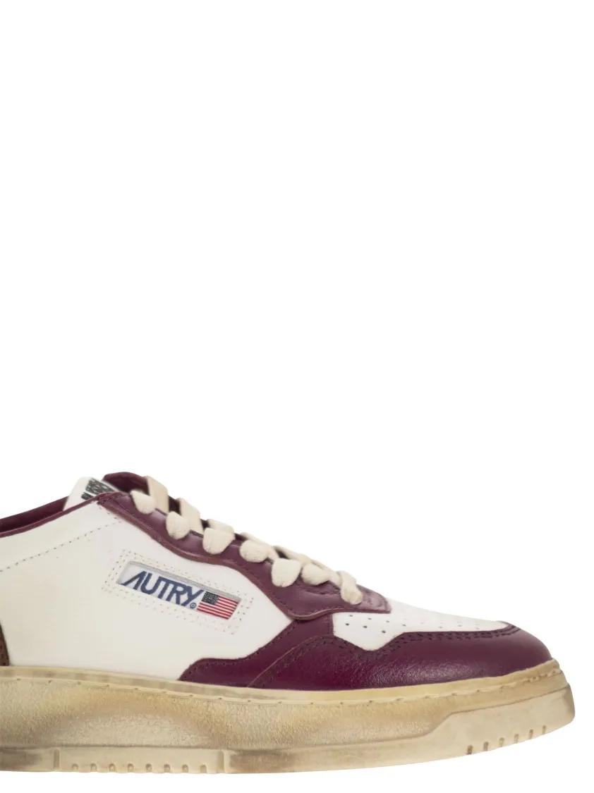 Thumbnail - Autry Low-Top Sneaker - Medalist - Super Vintage Trainers - Gr. 36 (EU) - in Rot - für Damen