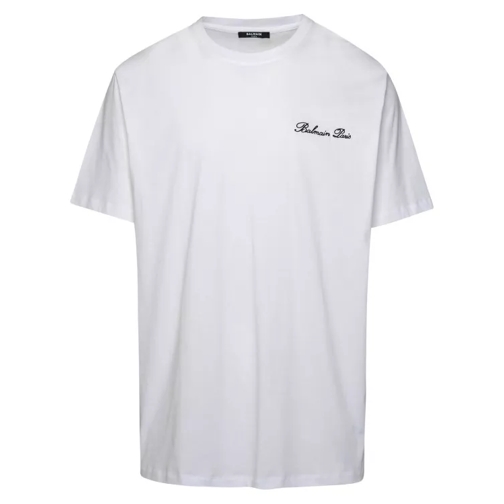 Balmain White Cotton T-Shirt White 