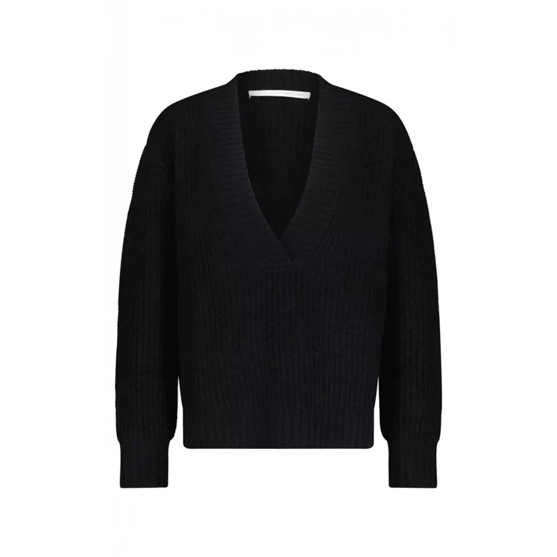 Herzensangelegenheit  Pullover aus Woll-Kaschmir-Mix Schwarz