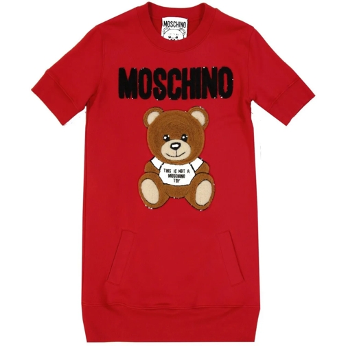 Moschino Midi-Kleider Moschino Couture Cotton Teddy Dress rot