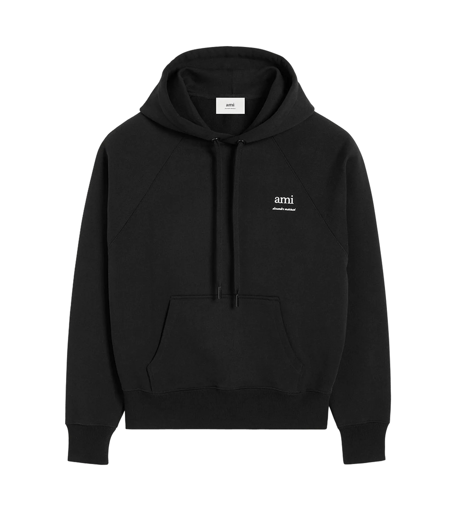 AMI Paris - Hoodie mit Logo - Größe L - schwarz