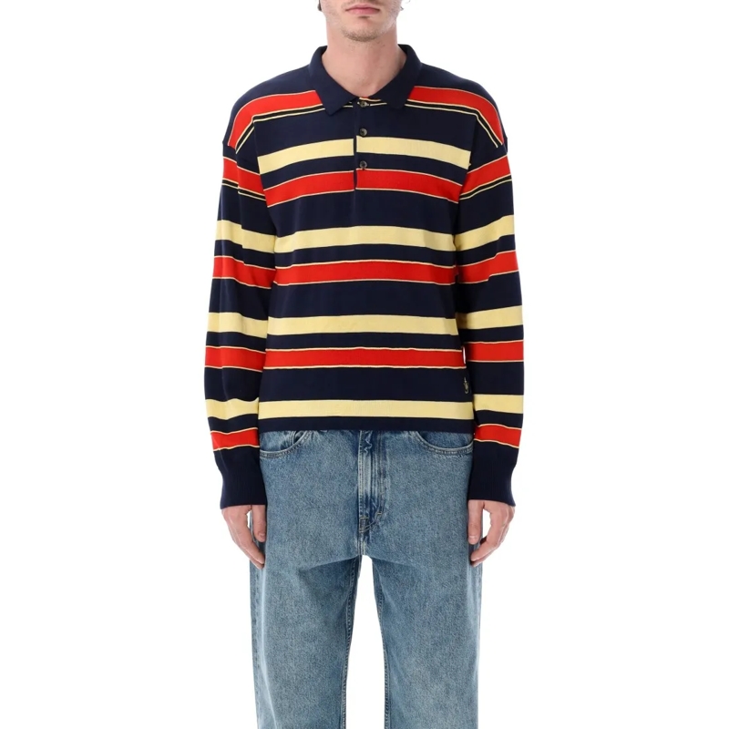 J.W.Anderson Polo shirt Striped Knitted Rugby Polo Multicolor