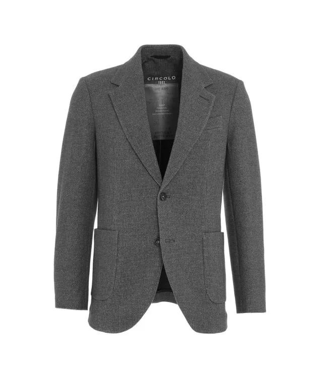 CIRCOLO 1901 Grey Blazer With Structure Grey Blazer