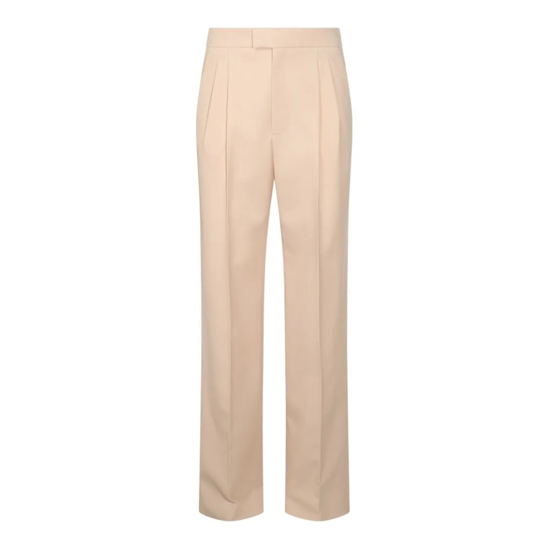 Valentino Garavani Pantalon Light Beige Cotton Pants Neutrals