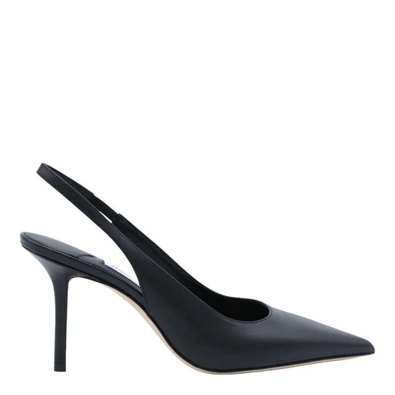 Jimmy Choo Pumps Pointed Toe Slingback Heels With Slim Stiletto Black