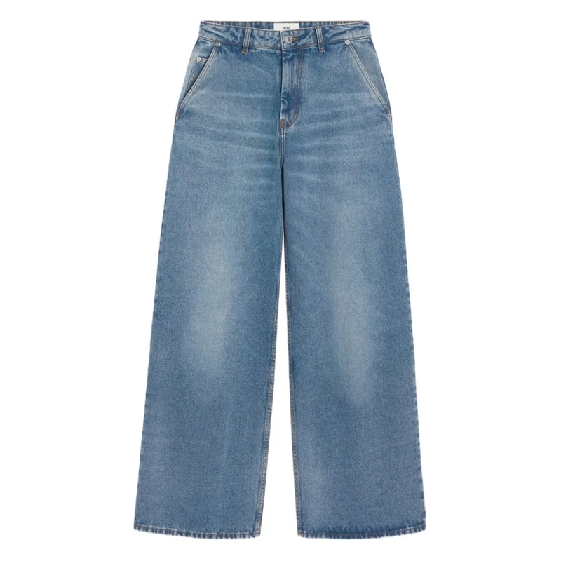 AMI Paris Jeans mit geradem Bein Jeans Blue blau