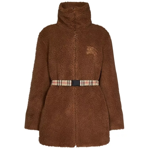 Burberry Brown Wool Blend Coats Brown 