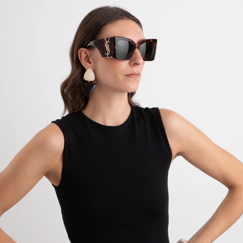 Saint Laurent Lunettes de soleil SL M119 BLAZE HAVANA-HAVANA-GREEN(Image 2)