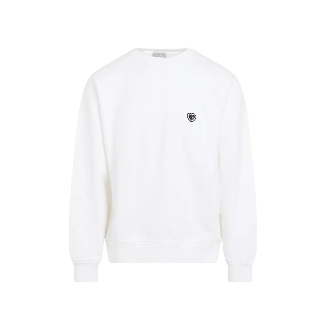 Christian Dior - Brilliant White Cotton Sweatshirt - Größe L - weiß