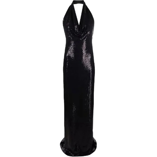 Blanca Vita Midi-Kleider Blanca Vita Sequin-Embellished Long Dress schwarz