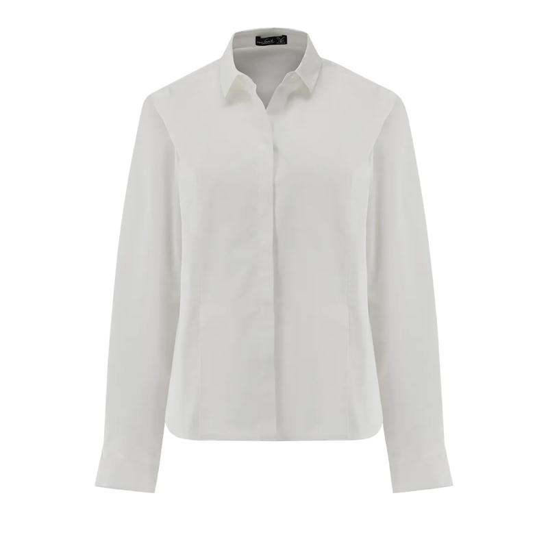 VAN LAACK Bluse Bluse Modern Fit Uni weiss