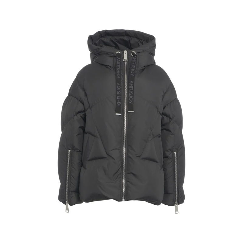 Khrisjoy  Oversized Puffer Jacket With Hood Grey