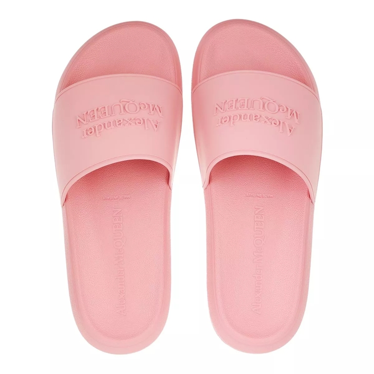 Alexander McQueen Slide Sandals Rose Slide