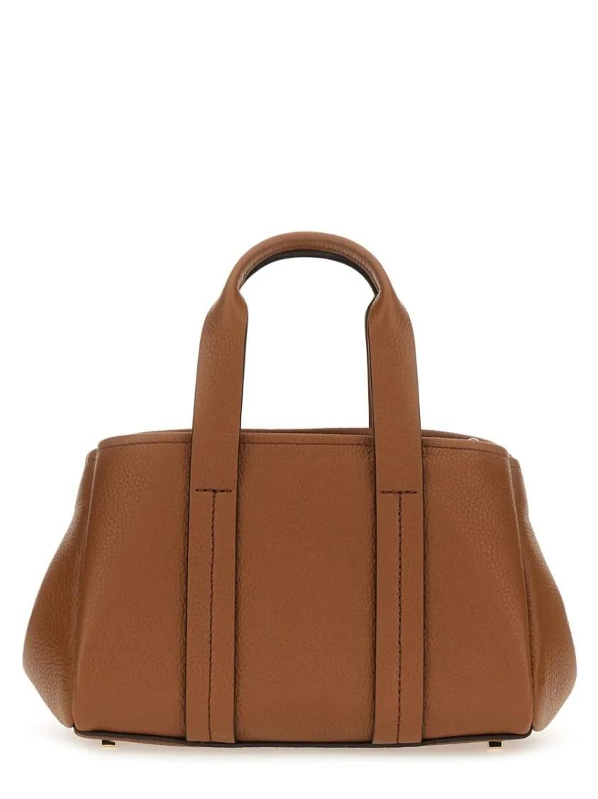 Michael Kors Hobo bags Structured Pebbled Leather Handbag With Dual Handl in bruin
