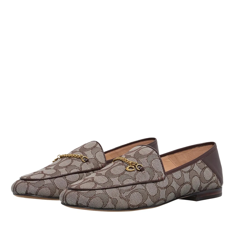 Coach Loafer Hanna Sig Jacquard Oak/Maple