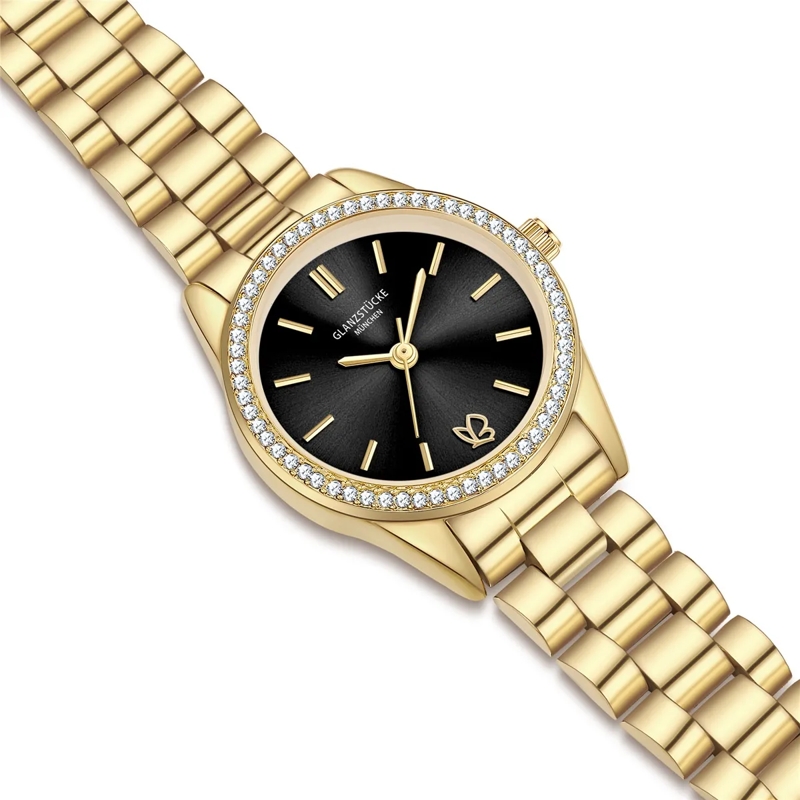 Glanzstücke München Automatikuhr Damen Armbanduhr Edelstahl gold(Image 6)