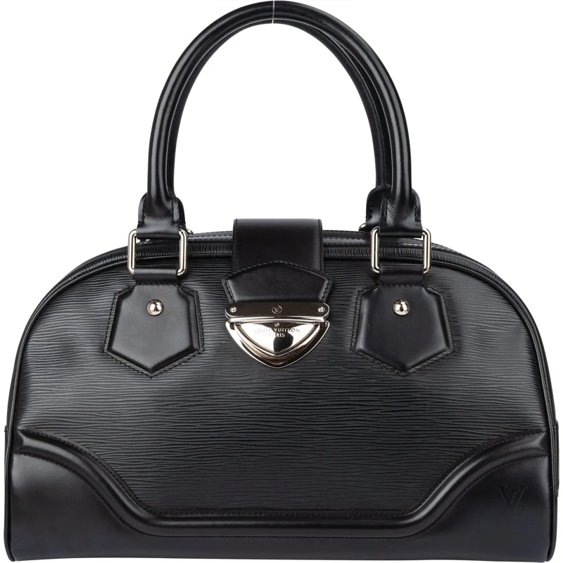 Louis Vuitton Tote Louis Vuitton Noir Epi Leather Montaigne GM Handba schwarz