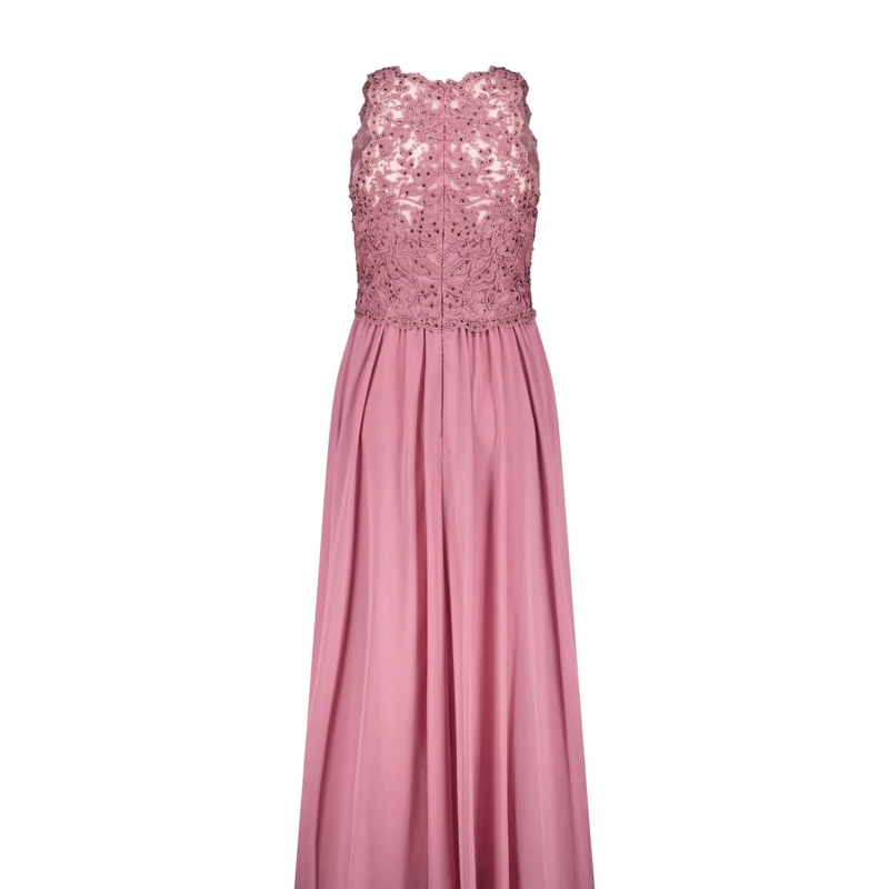 SWING Maxikleid Cocktailkleid mit Paillettenbesatz pink(Image 2)