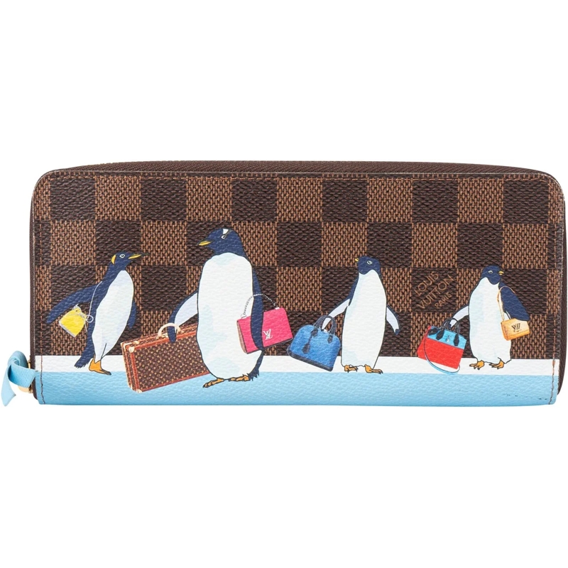 Louis Vuitton Geldbörse Louis Vuitton Limited Penguin Canvas Monogram Clem braun