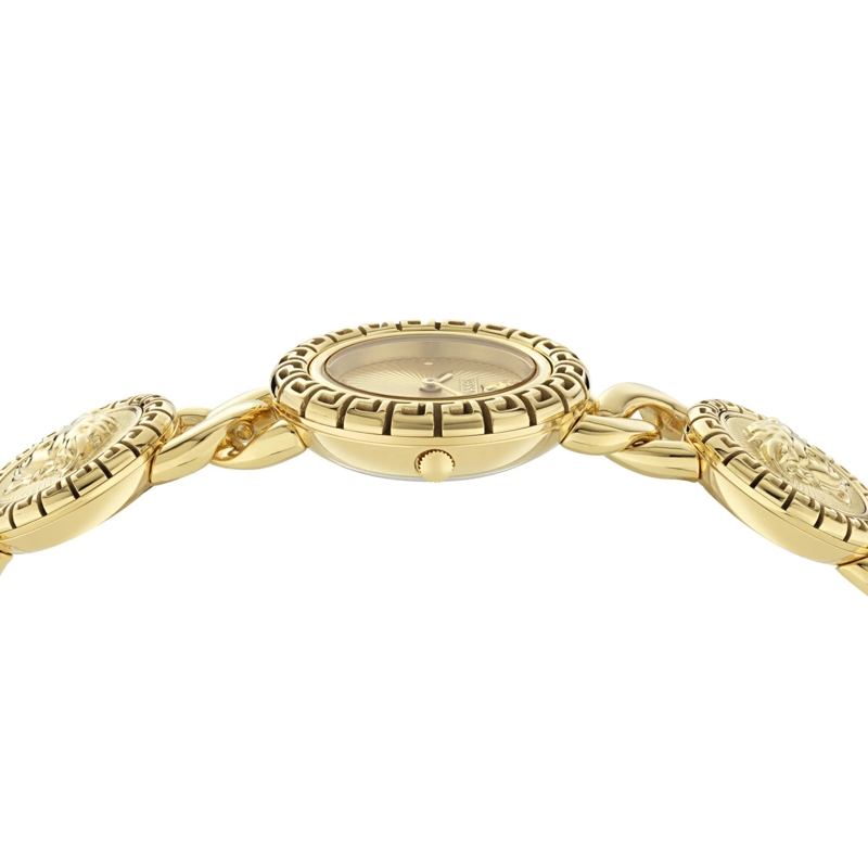 Versace Quarzuhr Quarz-Analoguhr La Greca Stud Icon gold(Image 2)