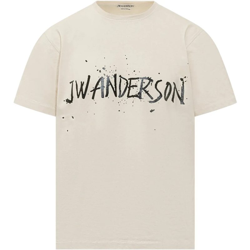 J.W.Anderson T-shirt T-Shirt Circular weiß