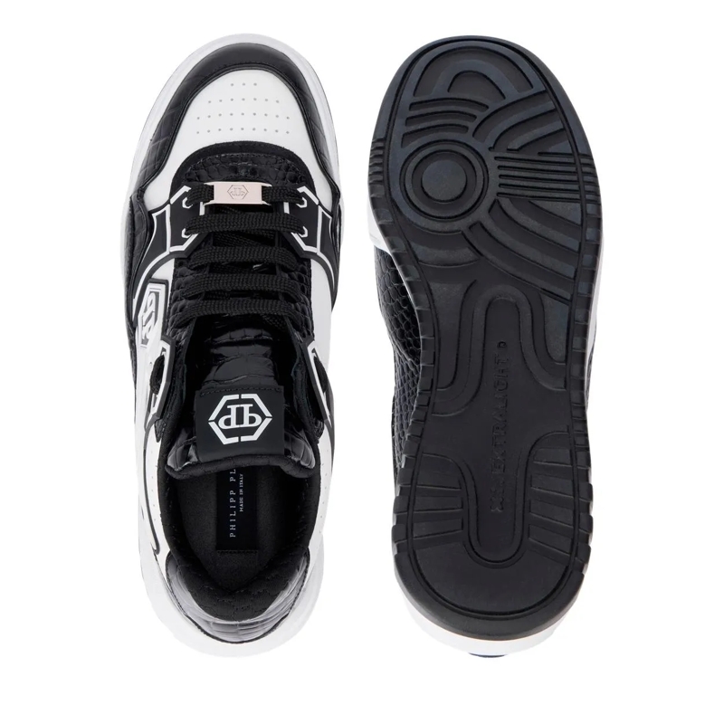 Philipp Plein Low-Top-Sneaker Verleihen Sie Ihrem Look mit diesen Moonwalker-Sne weiss(Image 4)