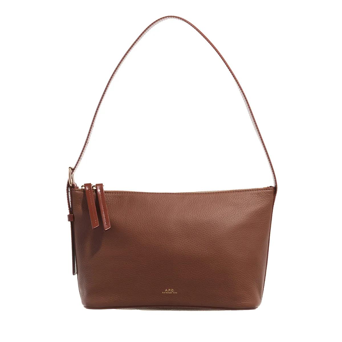 A.P.C. Structured Shoulder Bag With Top Zip Closure