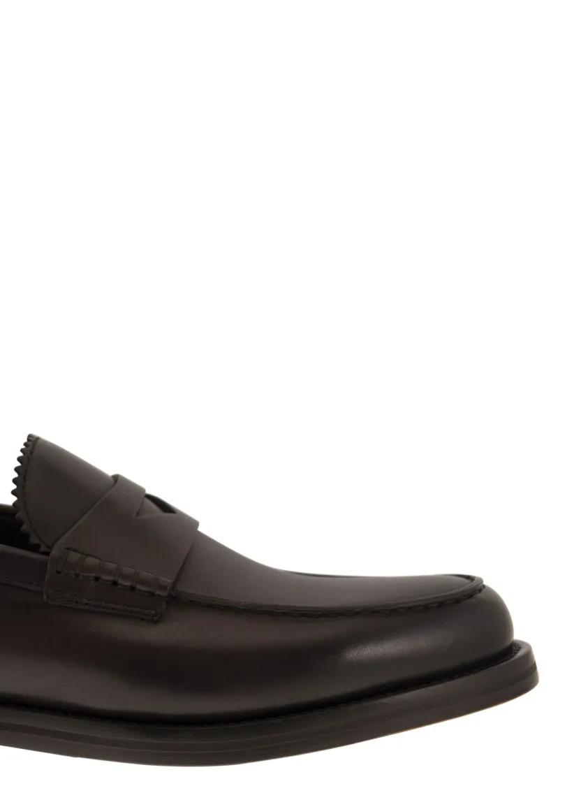 Thumbnail - Doucal's Loafer - Leather Penny Loafer - Gr. 42 (EU) - in Braun - für Damen