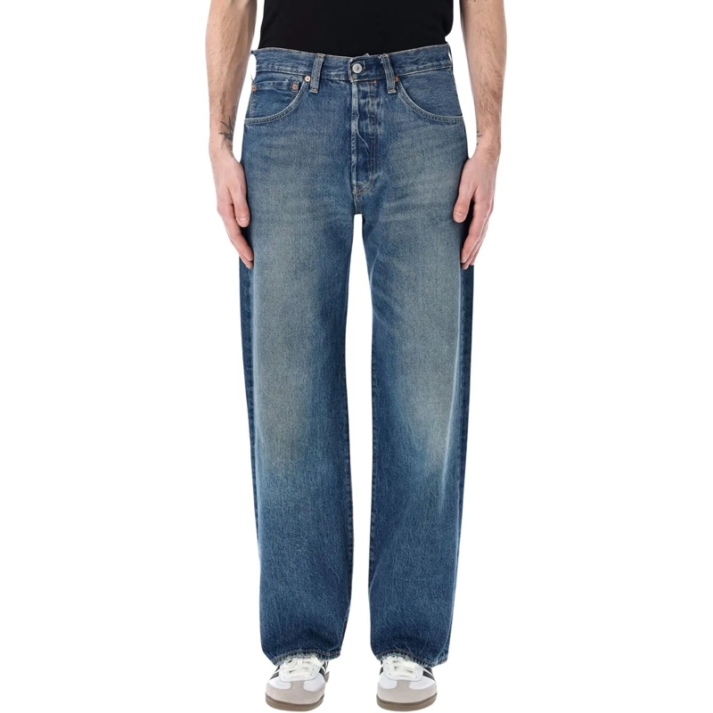 Levi's Jeans mit geradem Bein 501 Loose Med Blue blau