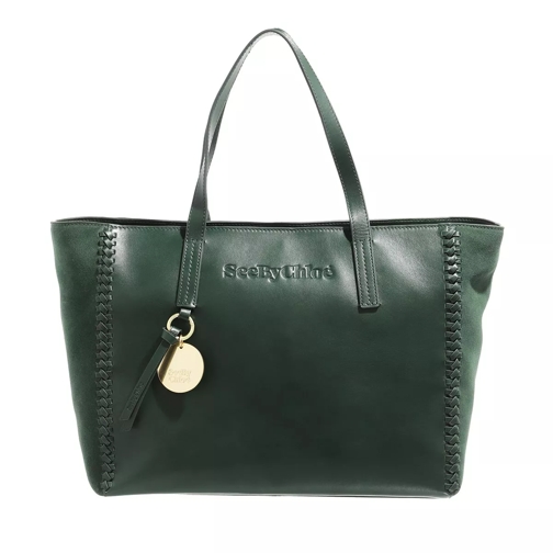 See By Chloé Tilda Shopper Leather Deep Green Mable Shopping Bag