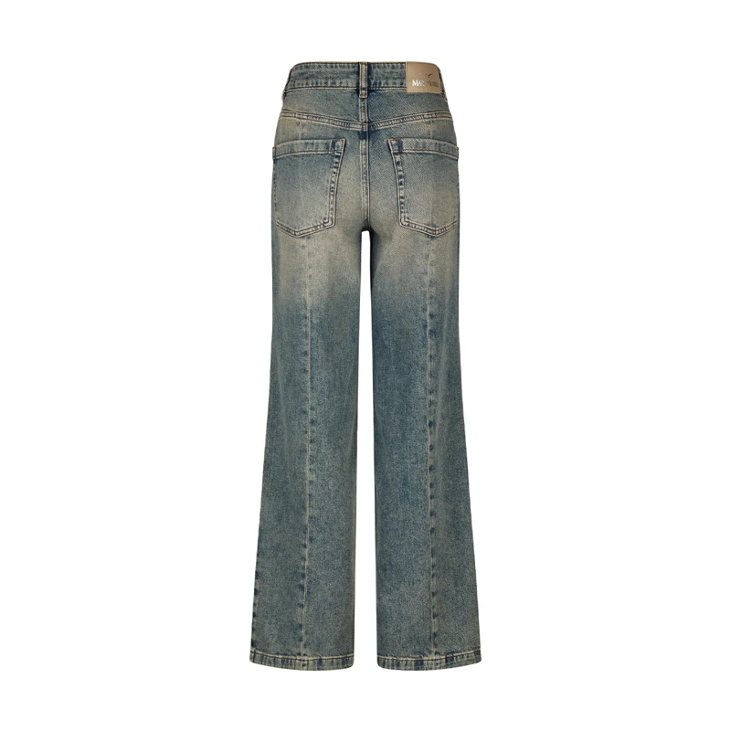 Marc Aurel Straight-Leg-Jeans Jeans- 5 Pocket- Logoknopf- veganes Lederlabel blau(Image 5)