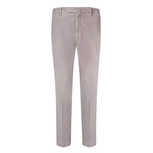 Dell'oglio Cotton Trousers Grey Broeken