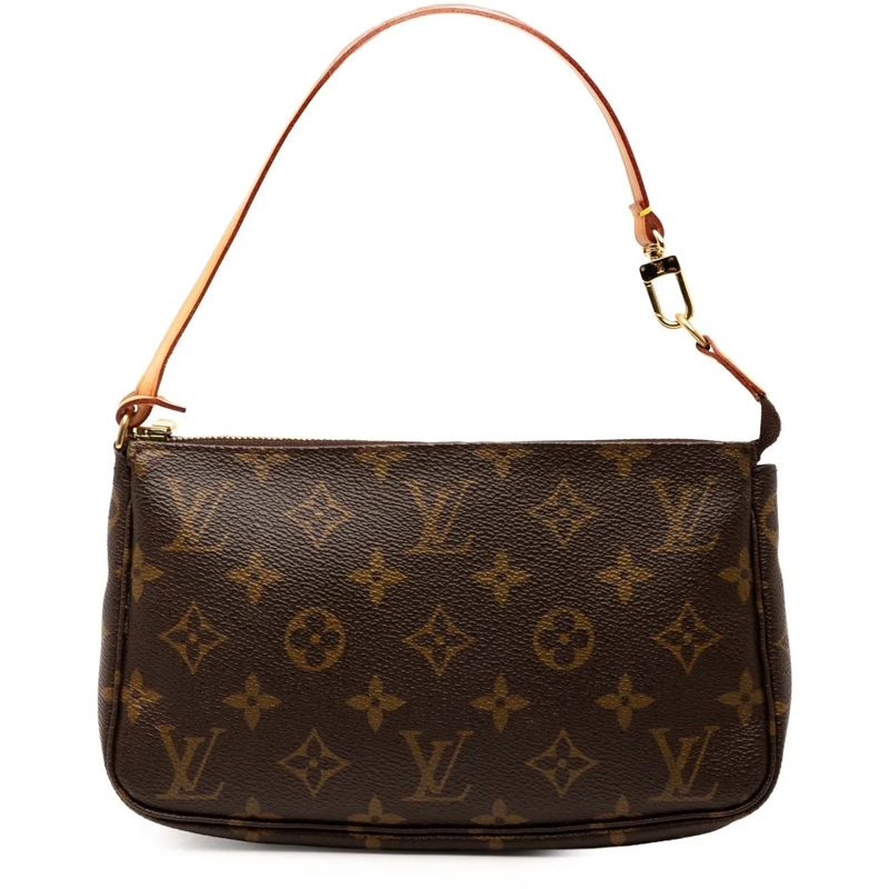 Louis Vuitton Schultertasche Monogram Pochette Accessoires braun