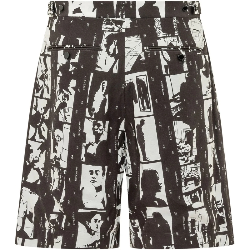 Givenchy Shorts Shorts con Stampa Fotografica schwarz(Image 2)