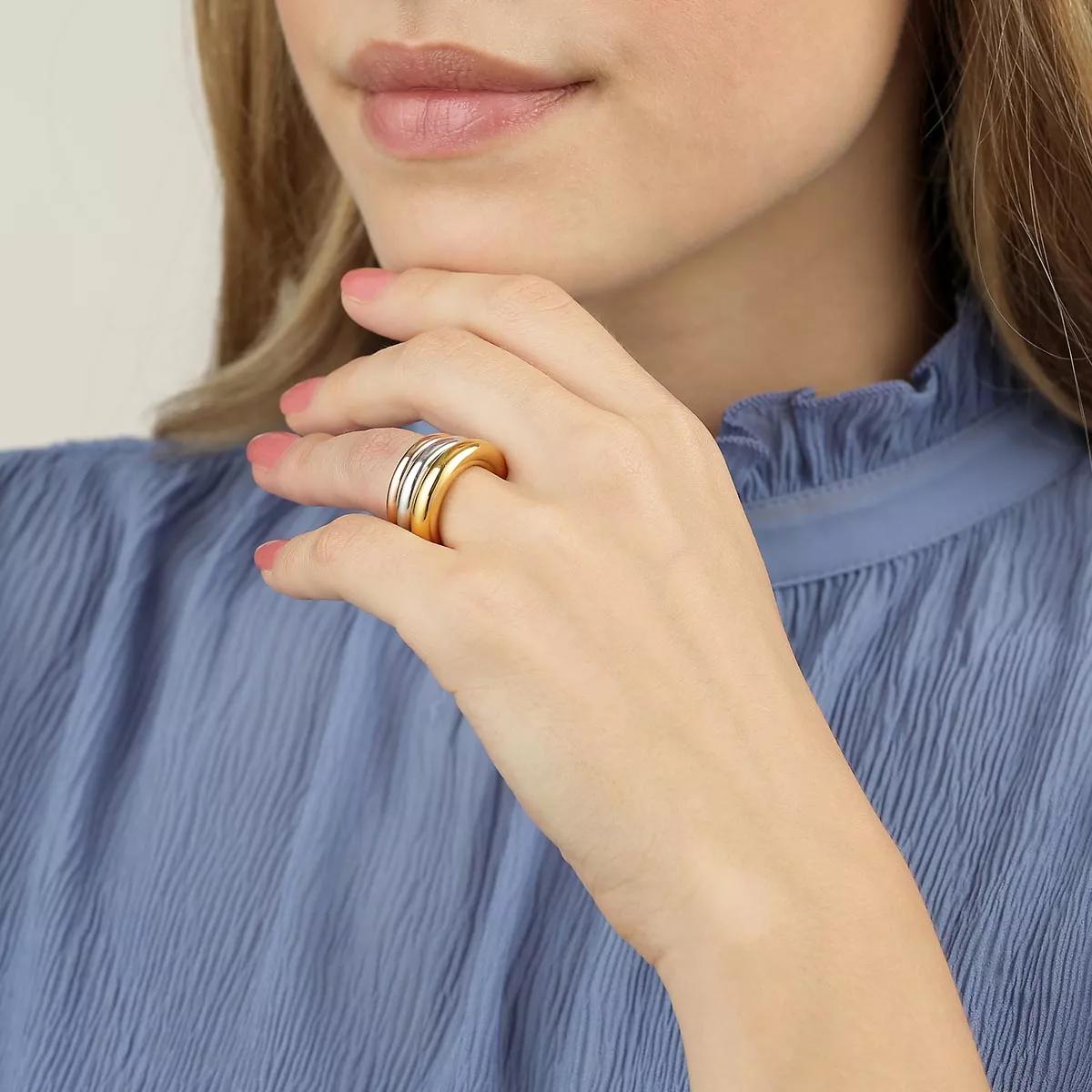 Charlotte Chesnais Brahma Rings Yellow Gold | Tricolor-Ring