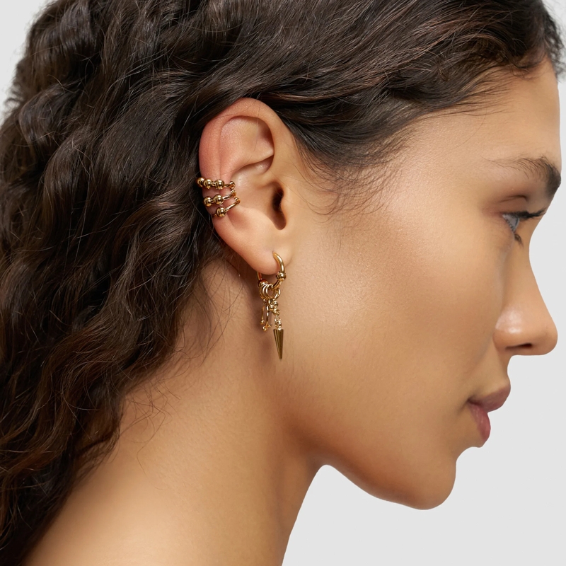 Liebeskind Berlin Ohrstecker Edelstahl Urban Chic gold(Image 2)