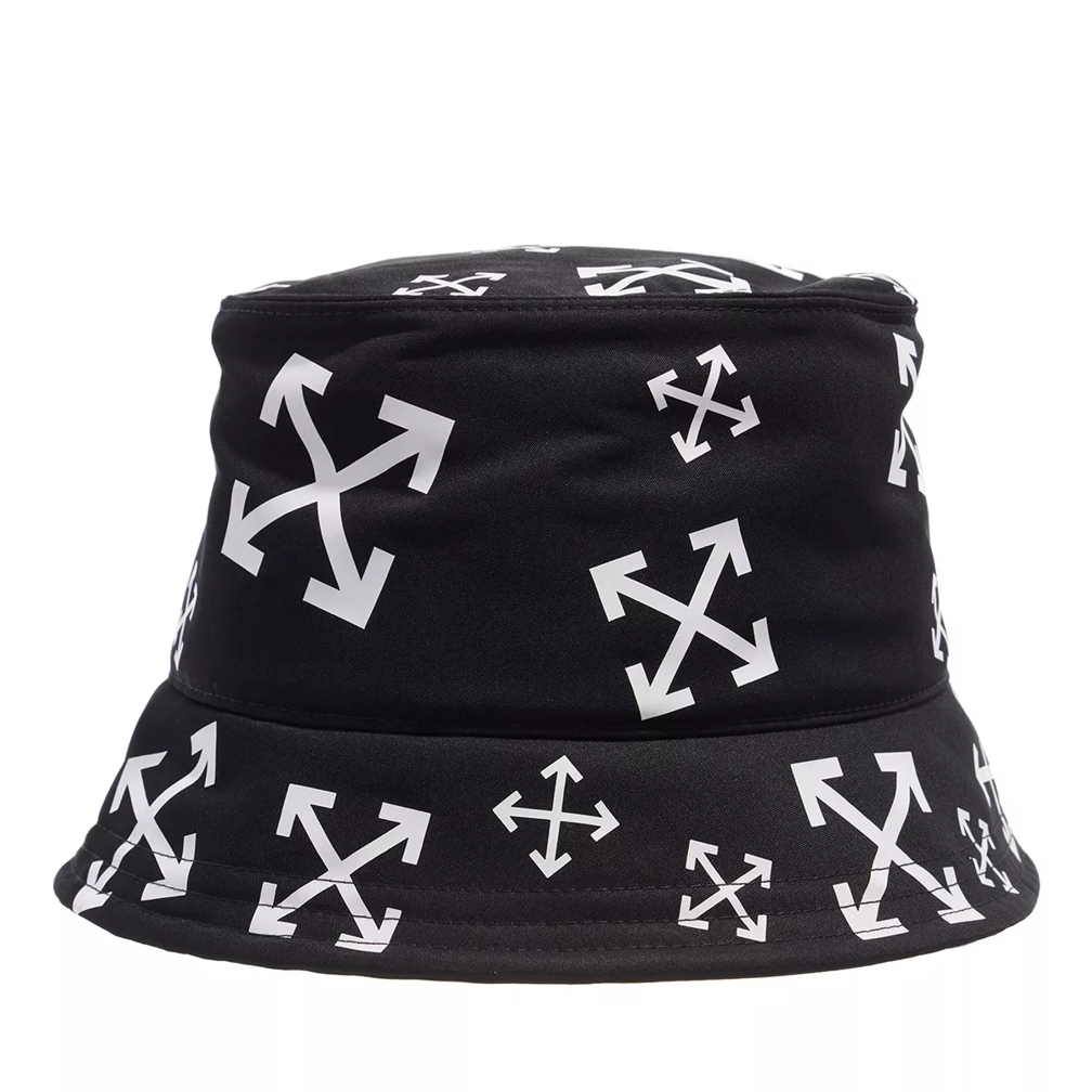 White Off-White Black Hat Fischerhut | Arrow Crazy Bucket