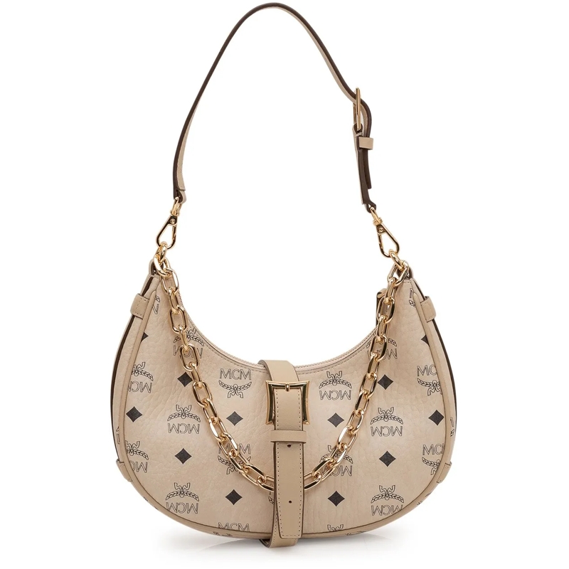 MCM Schultertasche Borsa Hobo Aren Small beige(Image 2)